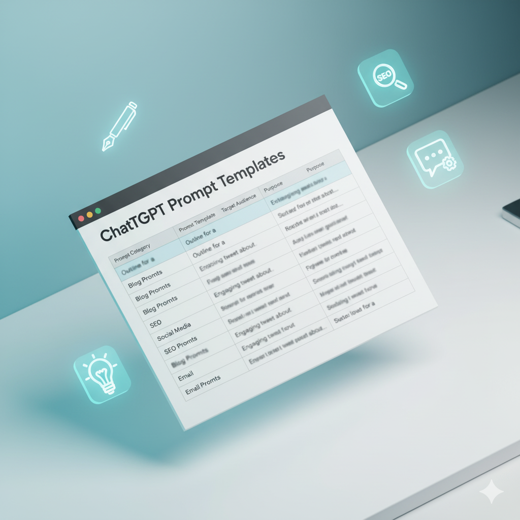 Prompt Templates for ChatGPT (Free Download)